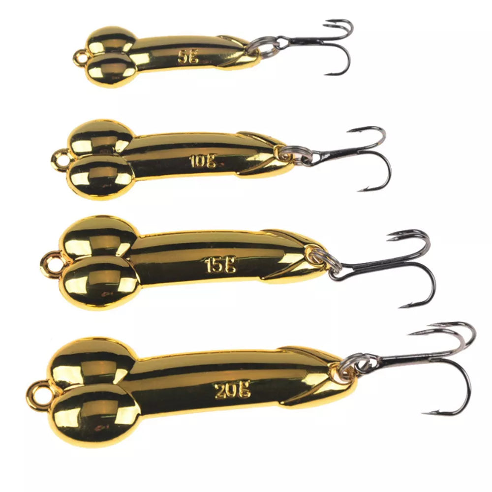 cock fishing lure Fishing Spoon Penis Shaped Gag Gift Catches Giant Fish – Bass Finder