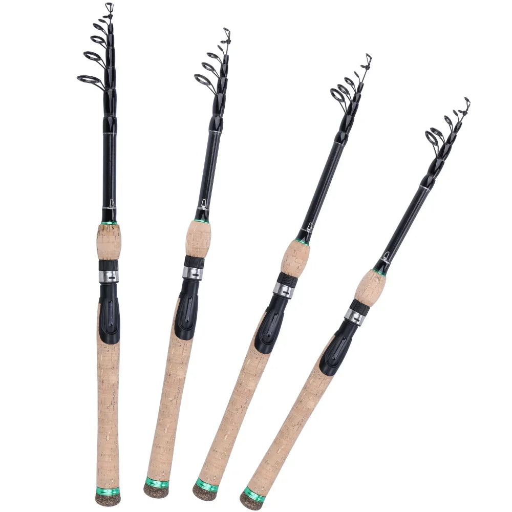 Sougayilang Telescopic Portable Fishing Casting Rod – Bass Finder