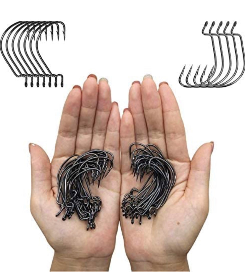 best fishing bass hooks 50 PCS BEST FISHING HOOKS GIFT DEAL