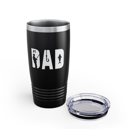 Extreme Cold Dad Specialty Fishing Stainless Steel Insulated 20 oz Water Bottle - Gifts For Dad