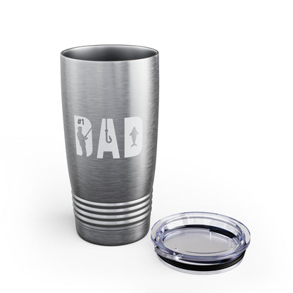 Extreme Cold Dad Specialty Fishing Stainless Steel Insulated 20 oz Water Bottle - Gifts For Dad