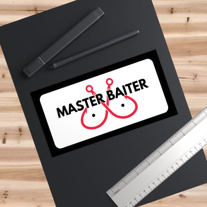 Master Baiter Car Bumper Sticker – Funny Fishing Prank Gift