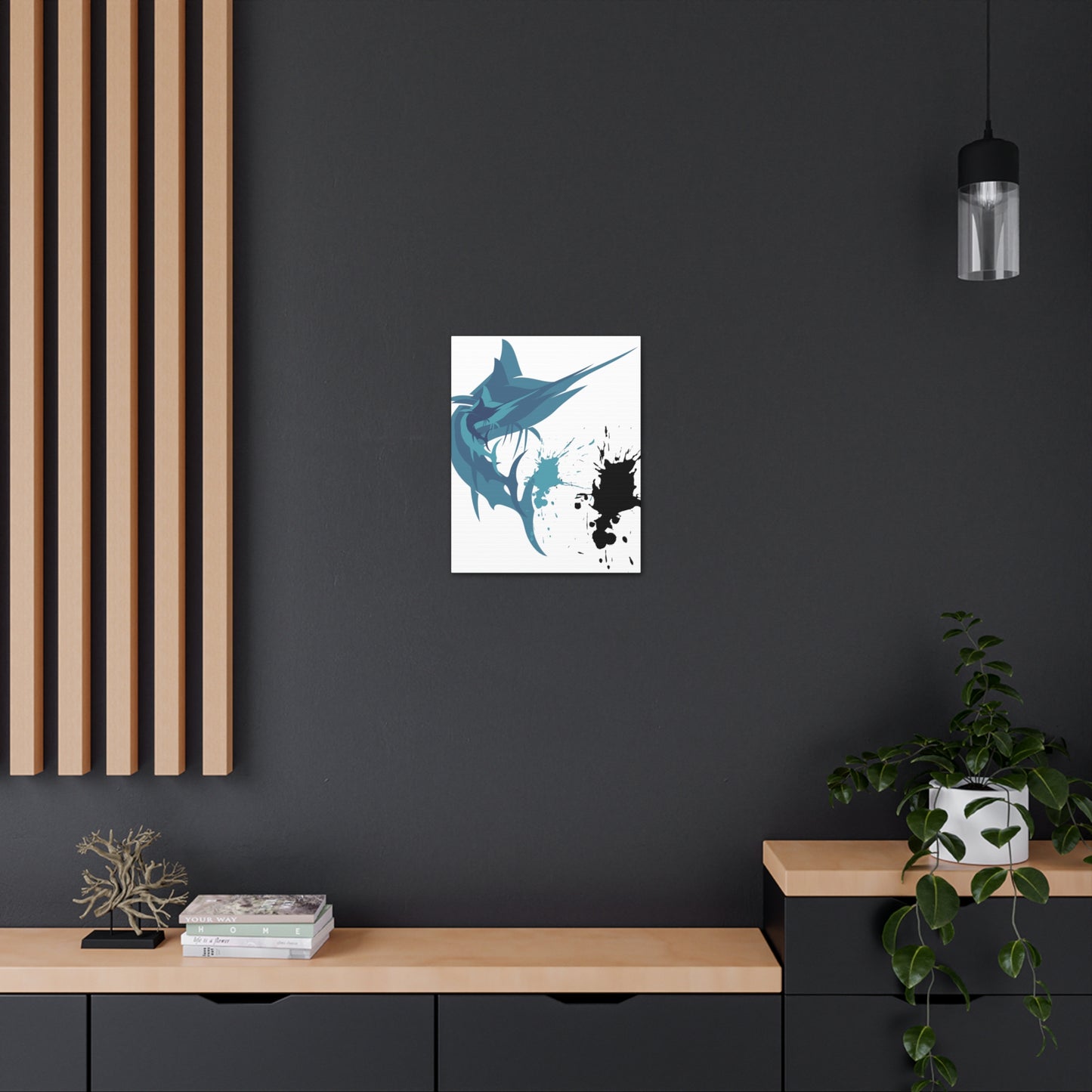 Elegant Marlin Fishing Home Decor - Luxury Fishing Lakehouse Decor