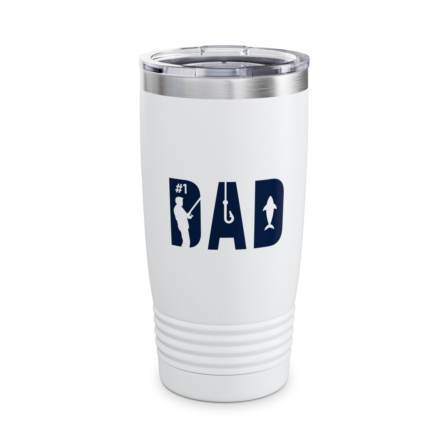 Extreme Cold Dad Specialty Fishing Stainless Steel Insulated 20 oz Water Bottle - Gifts For Dad