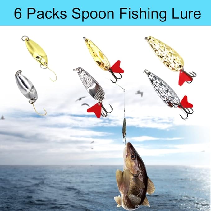 beach fishing saltwater lures and spoons Fishing Lures Kit, (94Pcs) Spoon Lures, Soft Plastic Worms, Frog Lures – Bass Finder