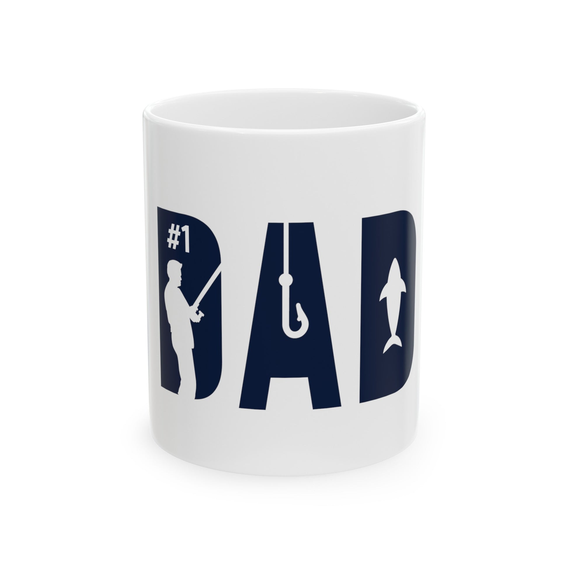  Dad Fishing Mug front angle