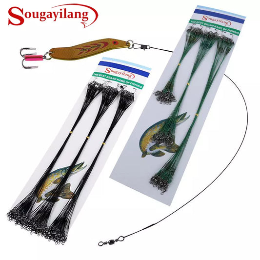 Sougayilang 72pcs Fishing Wire Lin Accessory Tackle Set