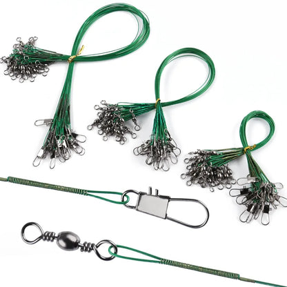 Sougayilang 72pcs Fishing Wire Lin Accessory Tackle Set