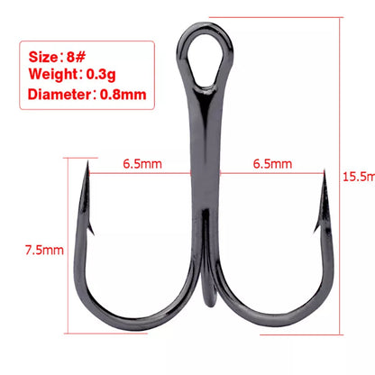 Treble Hooks 10pc Fishing Set