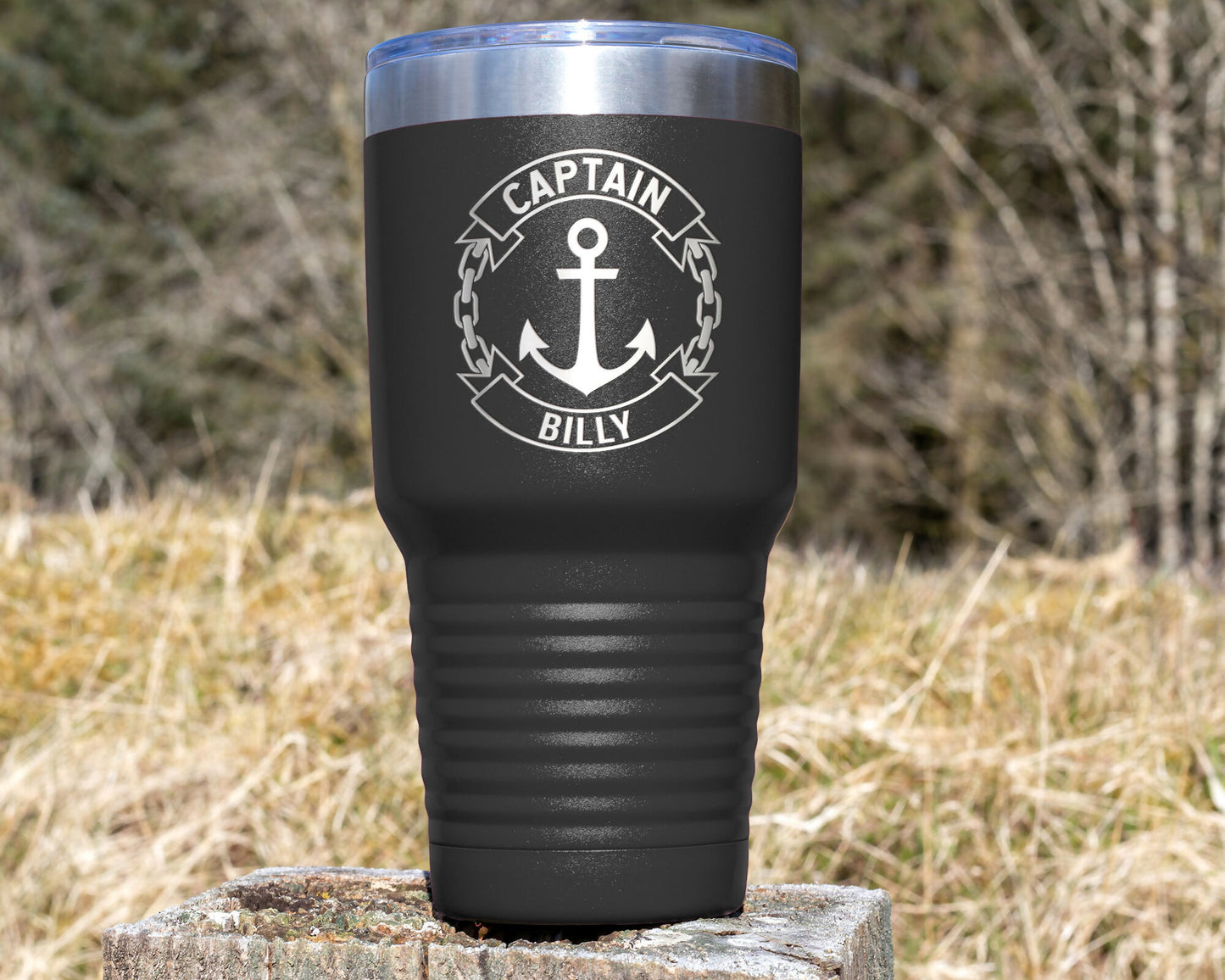 Personalized 30oz Boat Captain Tumbler