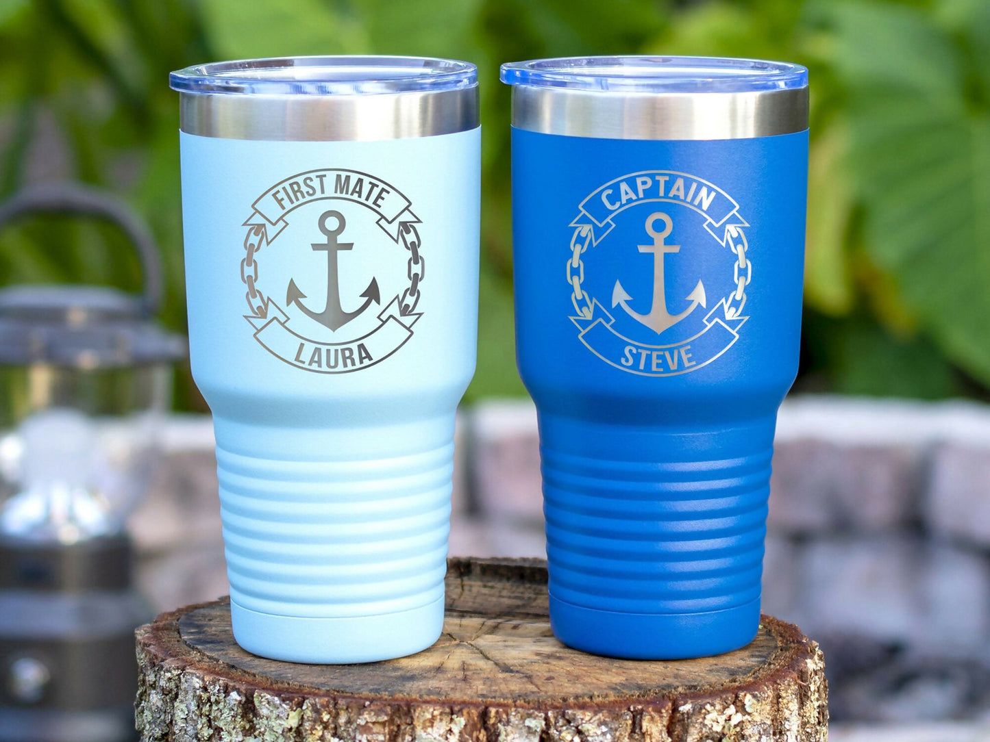 Personalized 30oz Boat Captain Tumbler