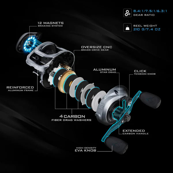 Piscifun Alloy M Baitcasting Reel, Saltwater/Freshwater Casting Fishing Reel Baitcaster