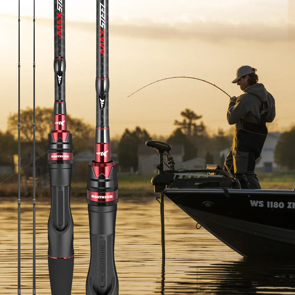 KastKing Max Steel Rod Carbon Spinning Fishing Rod