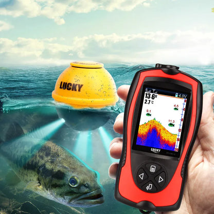 LUCKY Rechargeable Wireless Sonar Fish Finder