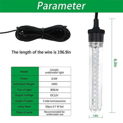 Underwater Green Dock Light - Fish Attractant