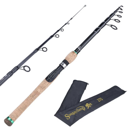 Sougayilang Telescopic Portable Fishing Casting Rod