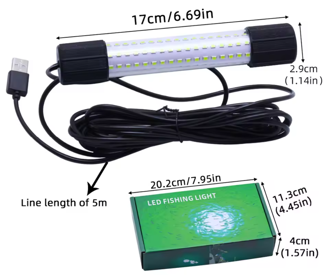 Bass Finder Underwater Green Dock Light Fish Attractant