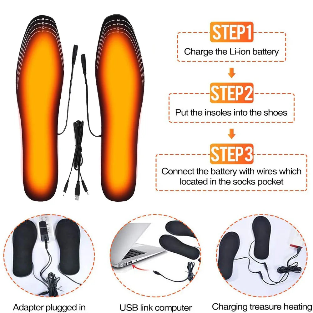 USB Heated Shoe Insole Warmers