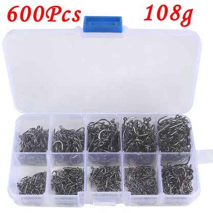 500pc Freshwater Fishing Hooks Set