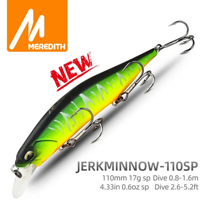 MEREDITH Fishing Jerkbait Wobbler 110mm