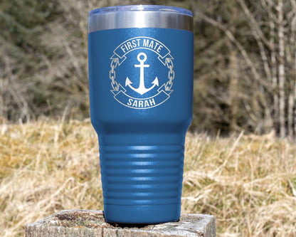 Personalized 30oz Boat Captain Tumbler