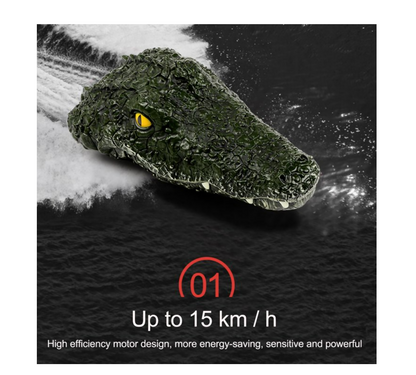 Remote Control Alligator Head Boat for Kids and Adults, Simulates The Speed and Movement of a Real Alligator for Pools, Water Parks, Lakes Etc, (Gator Head and Remote Control)