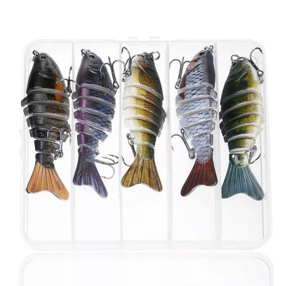 Pro Set of 5 Multi Jointed Swim Baits