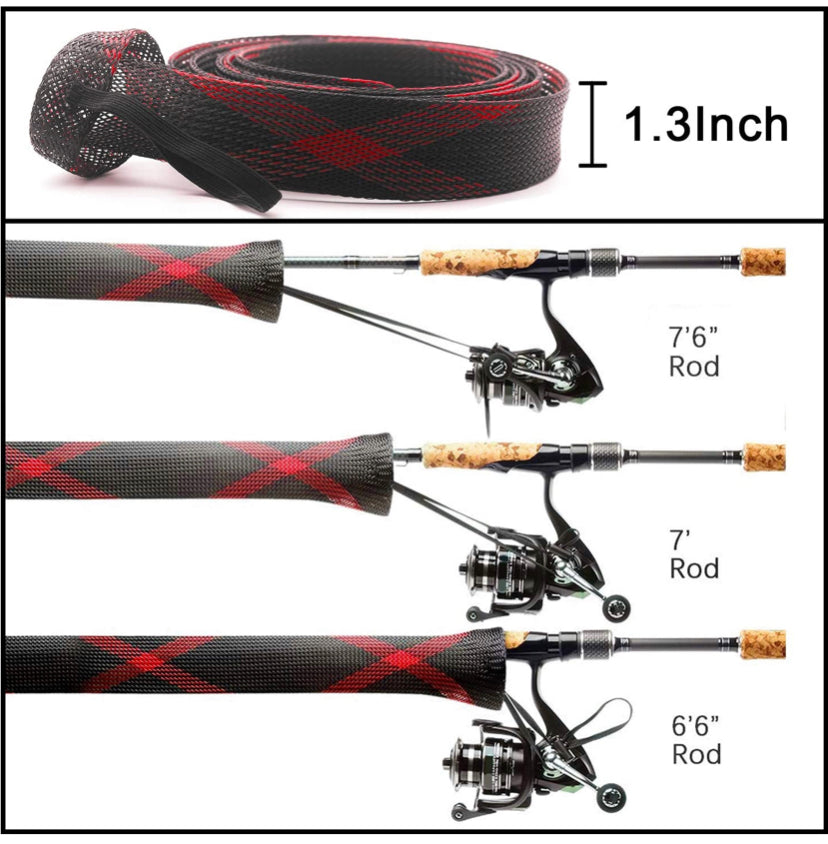 4pk Fishing Rod Covers Set